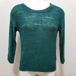 H&M sweater Small distressed open knit pullover crochet